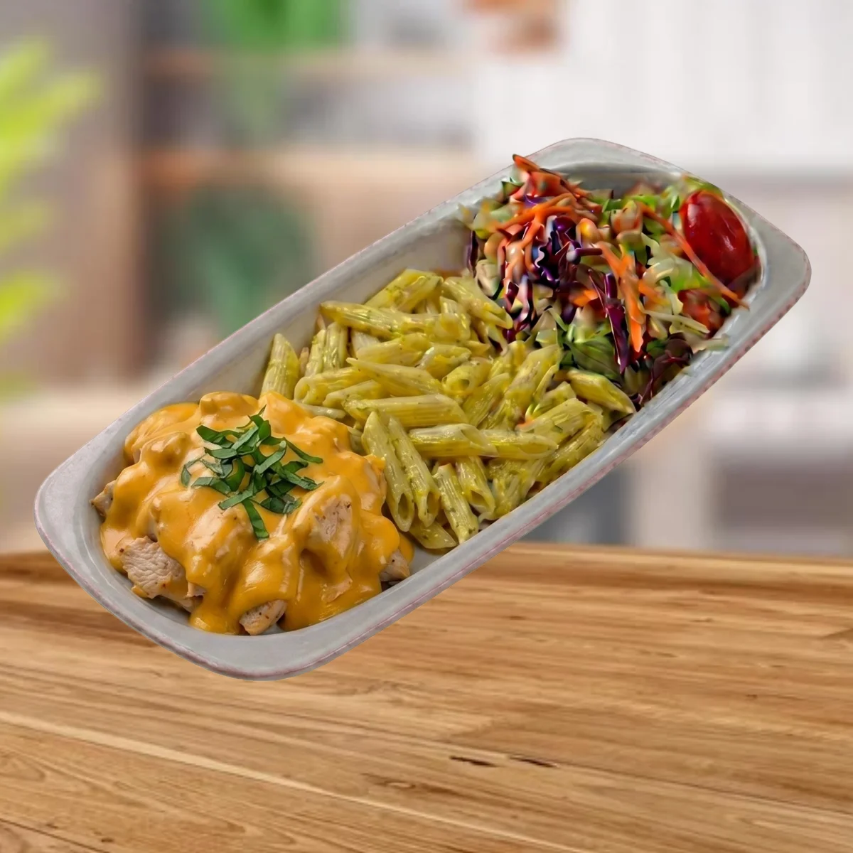 Chedar Peynirli Tavuk Salata Makarna